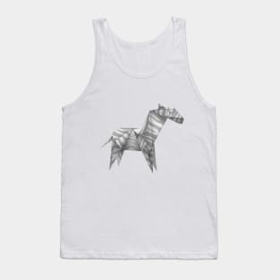 Image: Origami zebra Tank Top